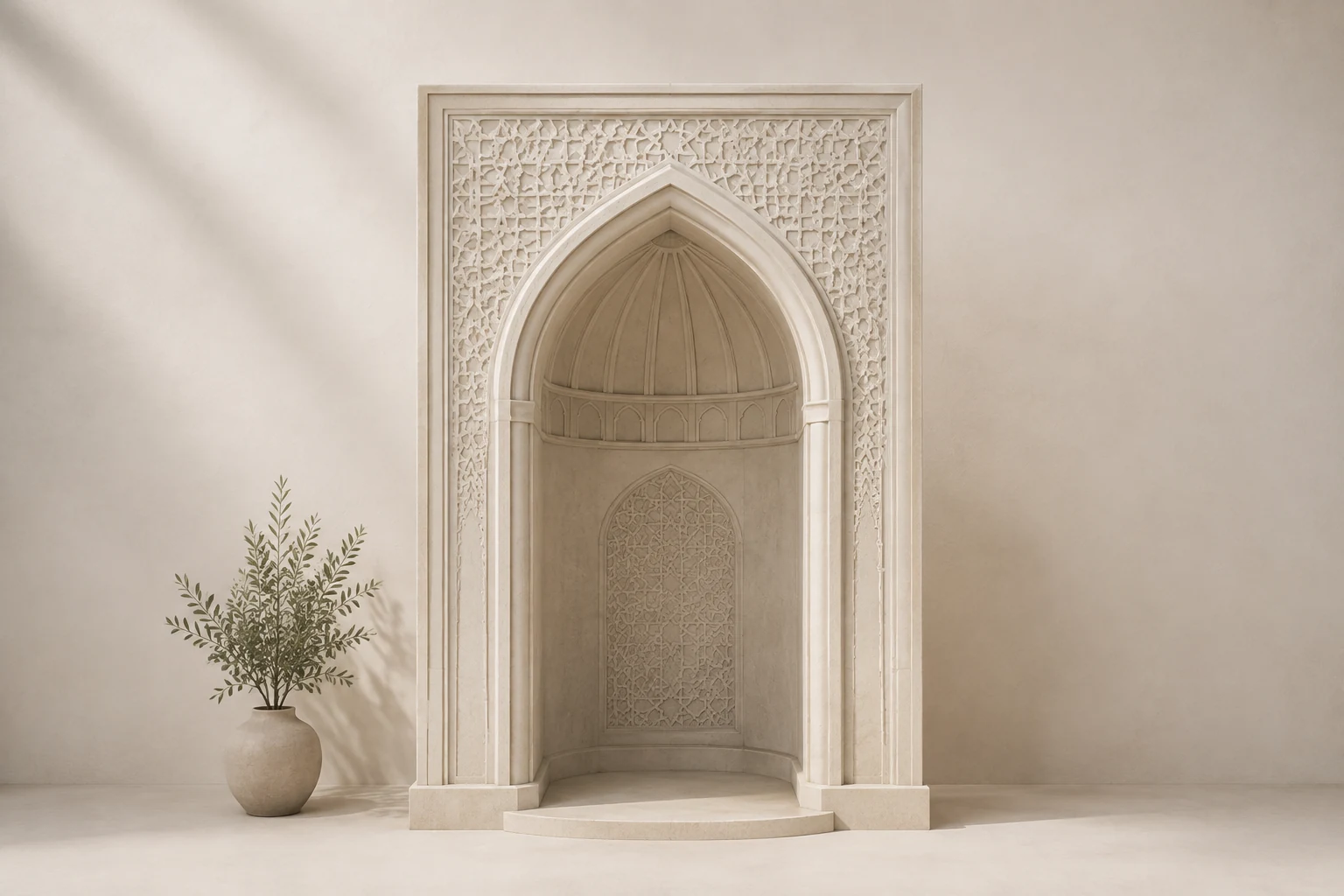 Illustratie van mihrab
